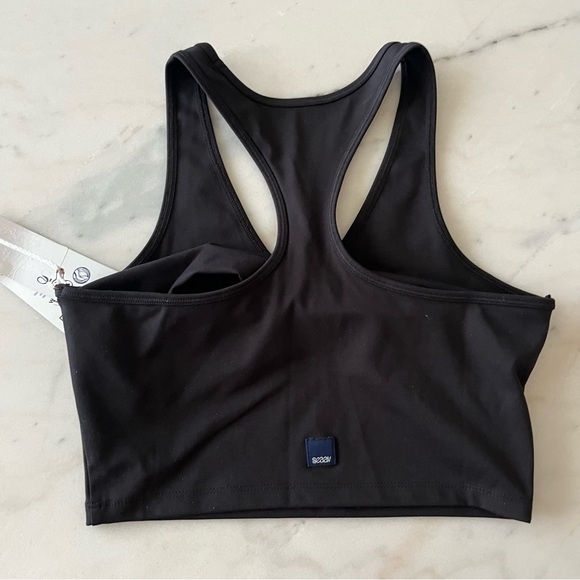 Seaav V Neck Sports Bra Top Onyx Black NWT Small - Picture 5 of 7